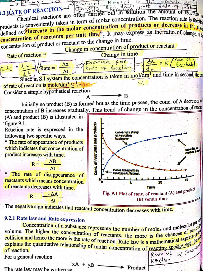 Chemical Kinetics. | PDF