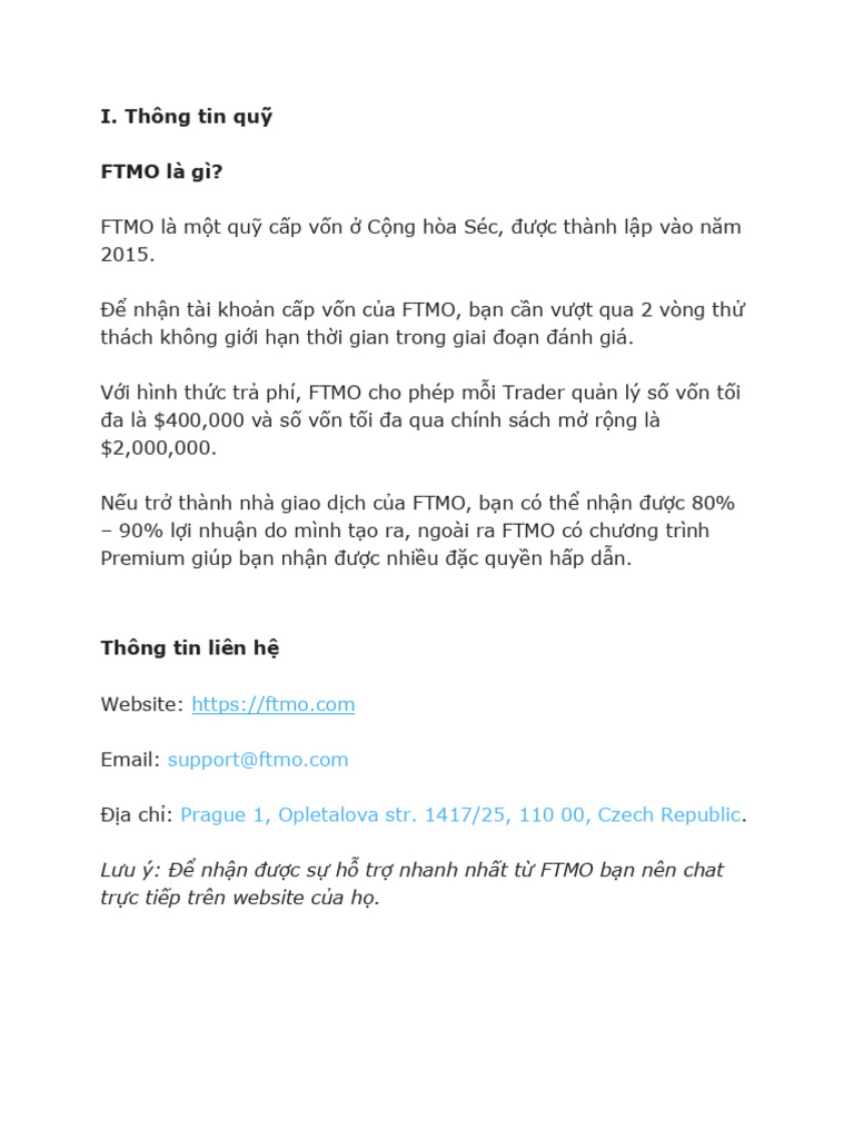 FTMO | PDF
