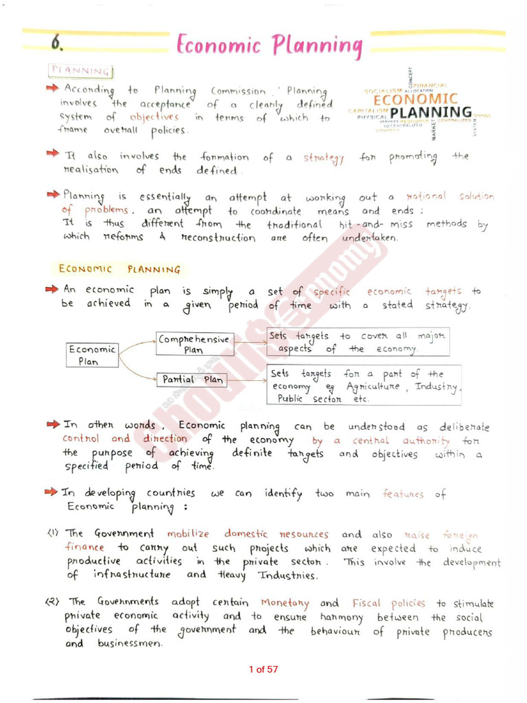 Planning & NITI Aayog - 33009647 | PDF