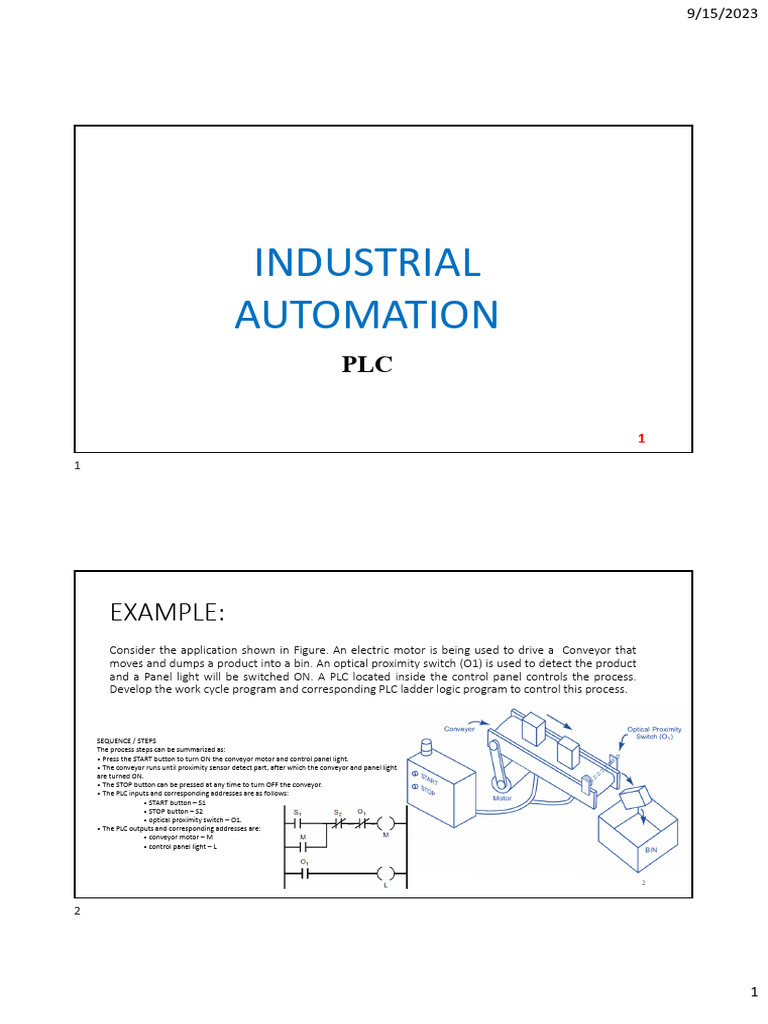 PLC Programming for Industrial Automation | PDF | Relay | Programmable ...