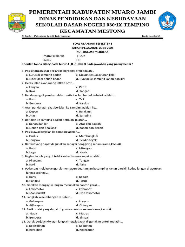 Soal Kelas 3 | PDF
