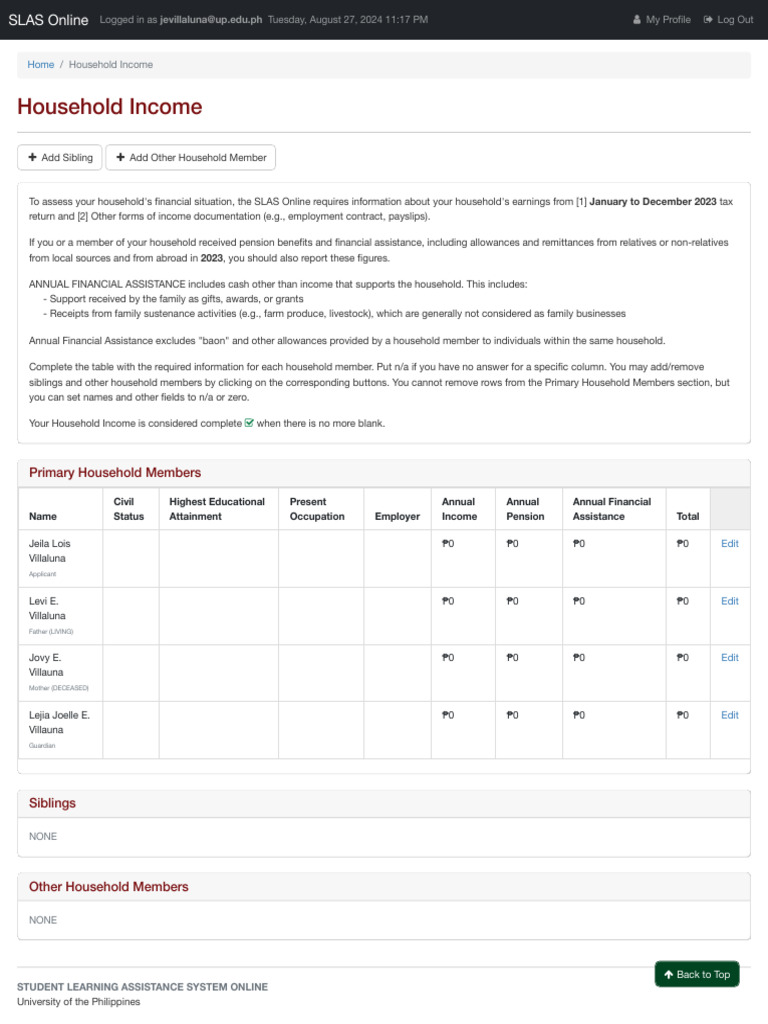 Household Income Assessment Guide | PDF | Taxation | Payments