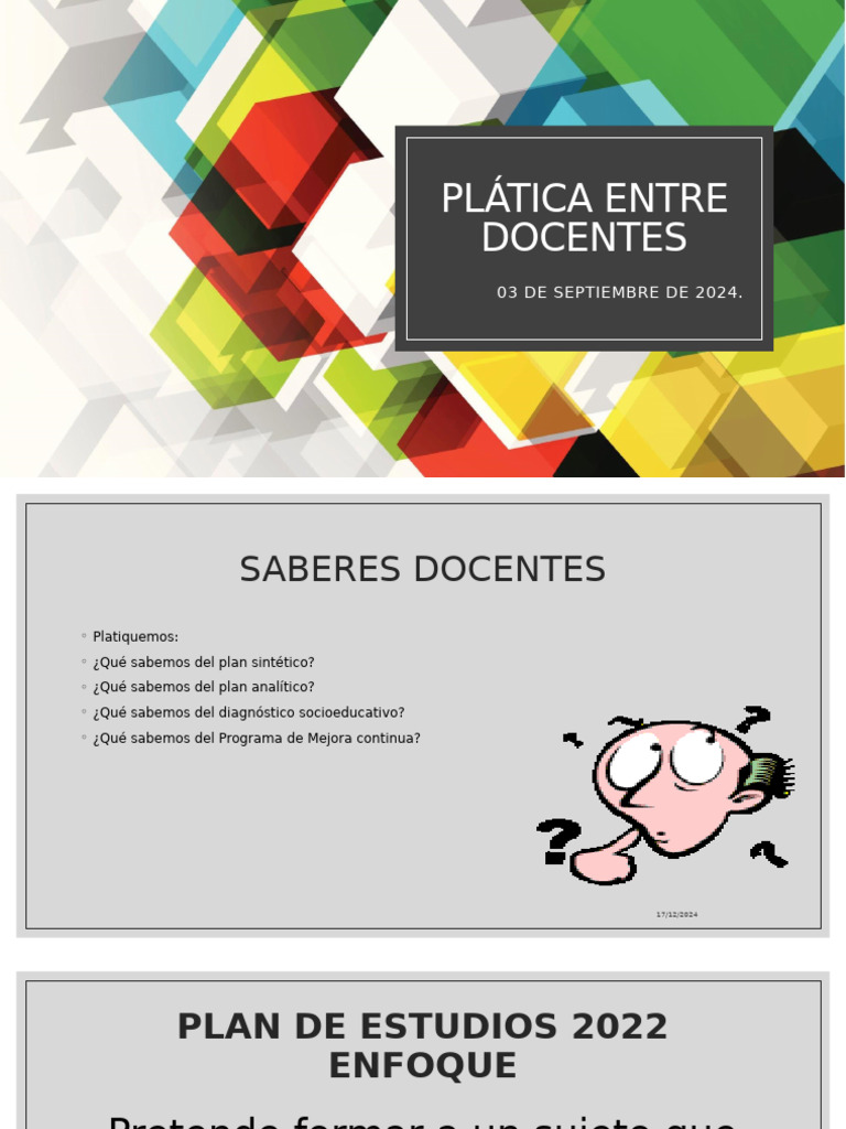 Plática Entre Docentes | PDF | Evaluación | Enseñando