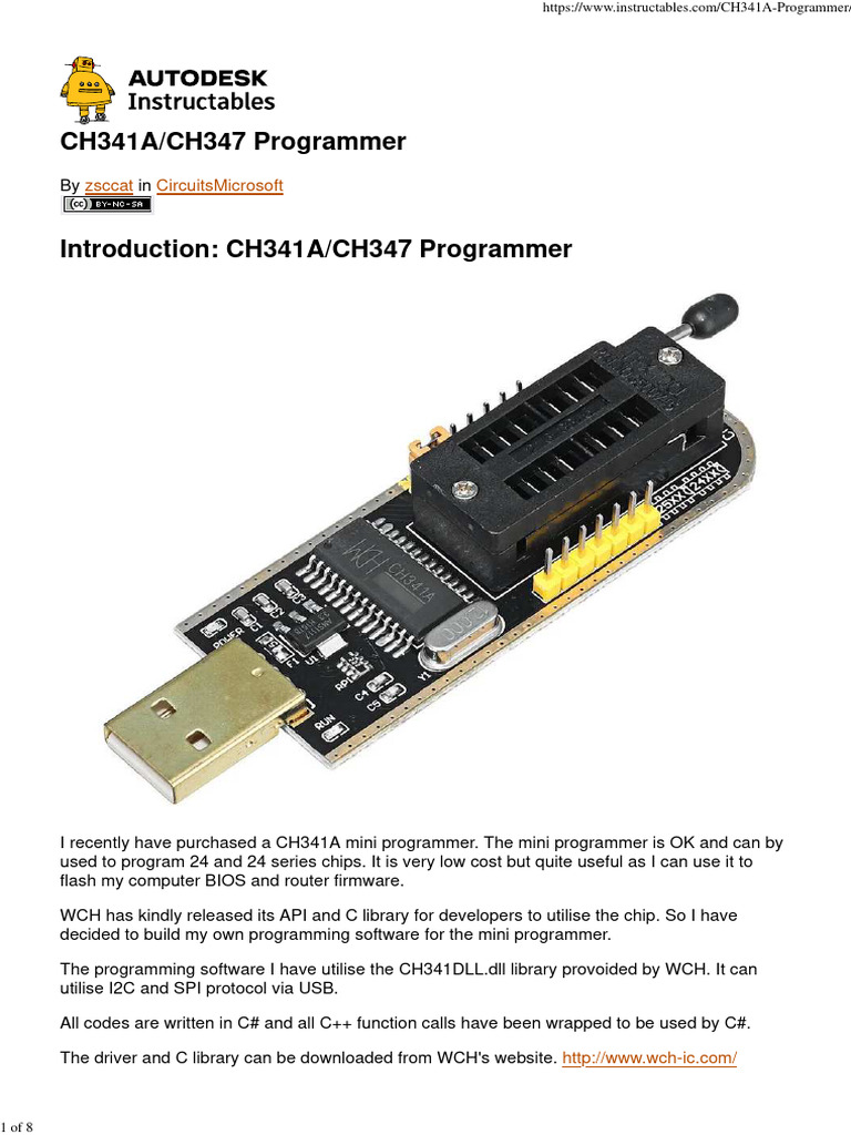 CH341A/CH347 Programmer Guide | PDF | Software Engineering | Computing