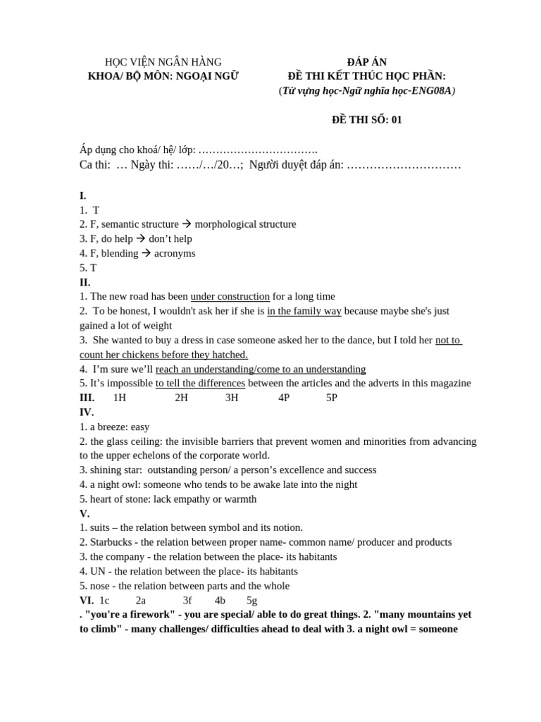 KEYS- Final Test 1 | PDF | Laughter