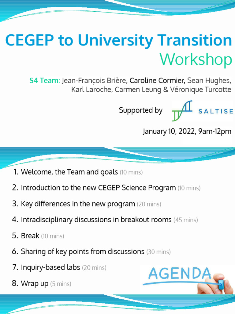 CEGEP to University Transition Workshop | PDF | Interdisciplinarity ...