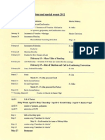 RCIA Schedule as of 01-25-2012