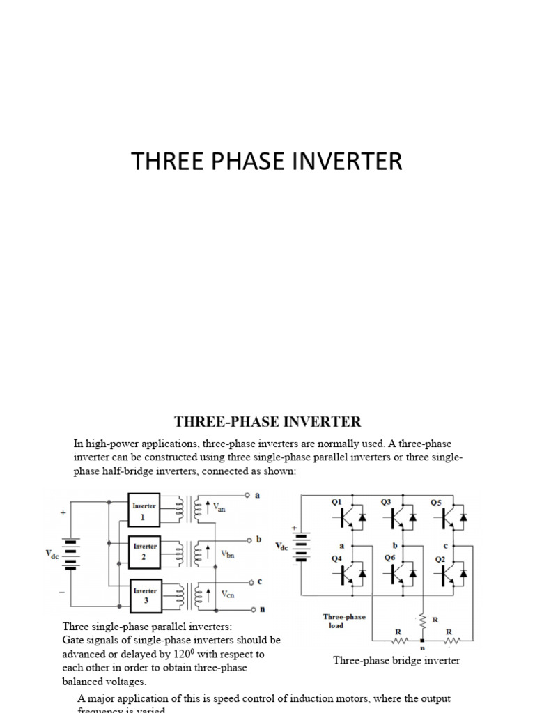 Three-Phase Inverter Operation Overview | PDF | Power Inverter | Amplitude