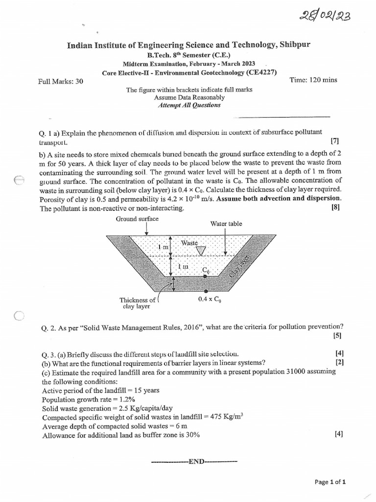 Environmental Geotechnology | PDF