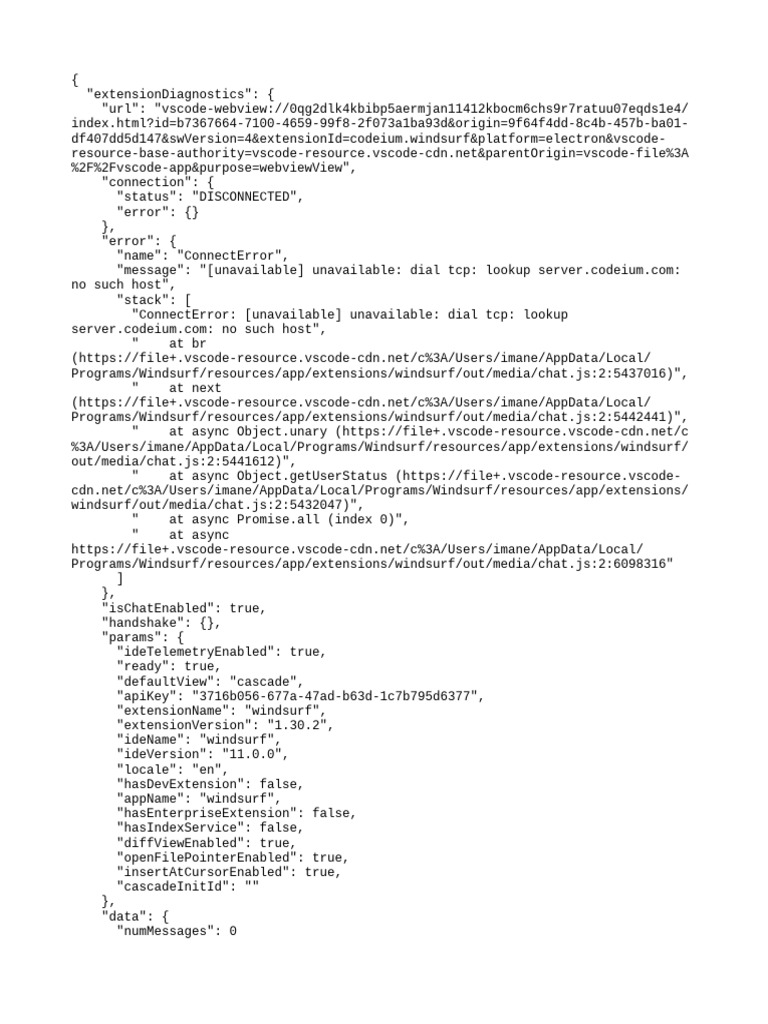 Codeium Server Connection Errors | PDF | Information Technology | Internet