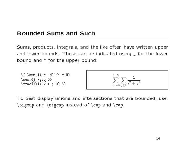 Understanding Bounded Sums and Integrals | PDF