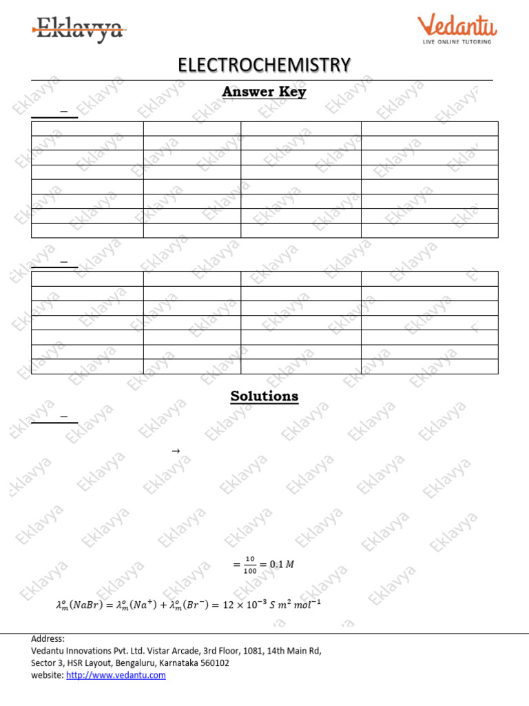 Electrochemistry Solutions and Answers | PDF | Redox | Ph