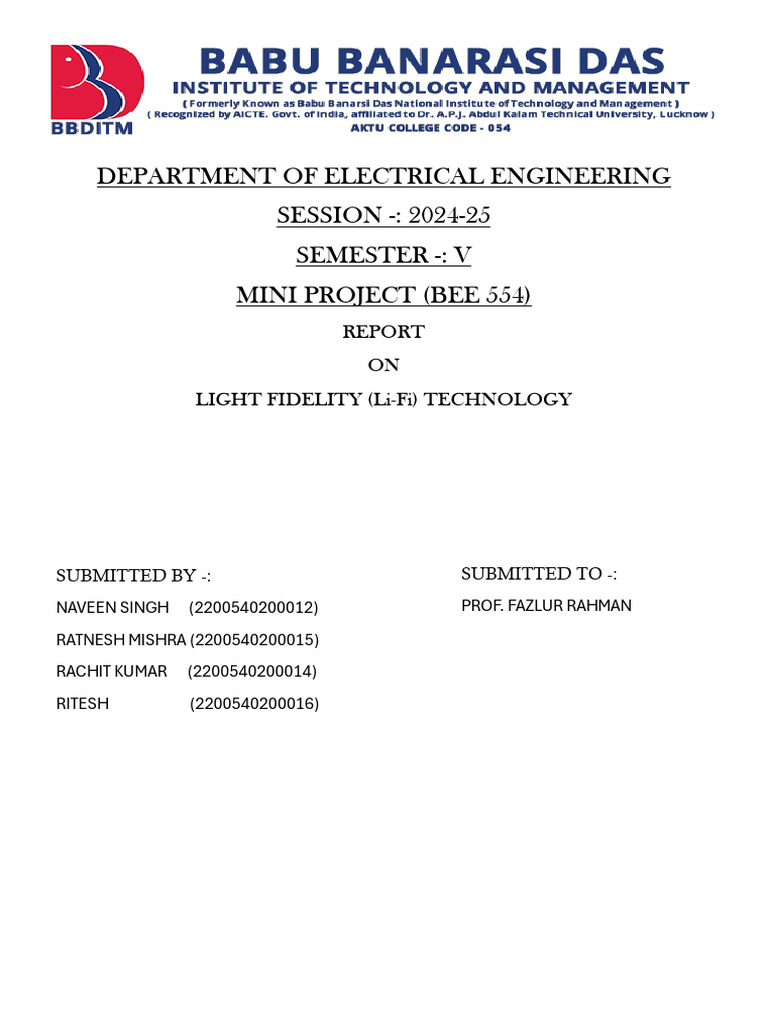 Li-Fi Technology: Advantages and Applications | PDF | Wi Fi | Radio