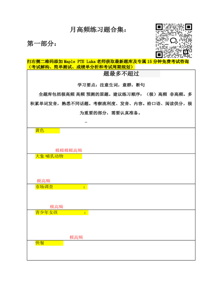 Maple PTE Speaking Practice Guide | PDF