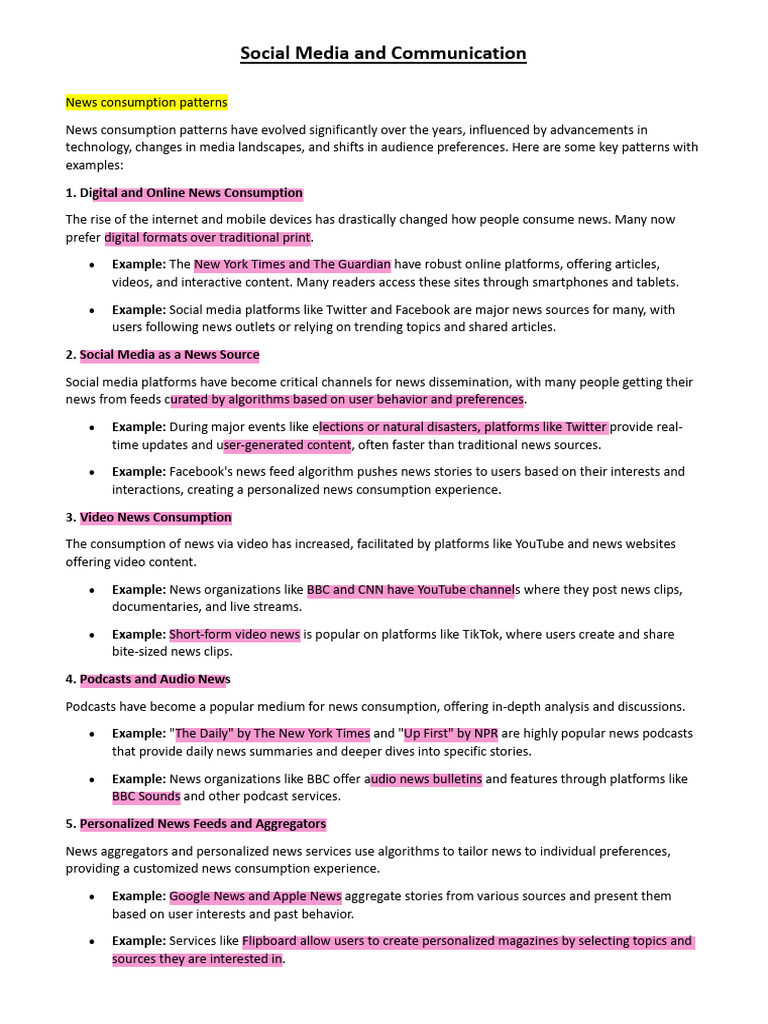 Social Media and Communication | PDF | Popular Culture & Media Studies ...