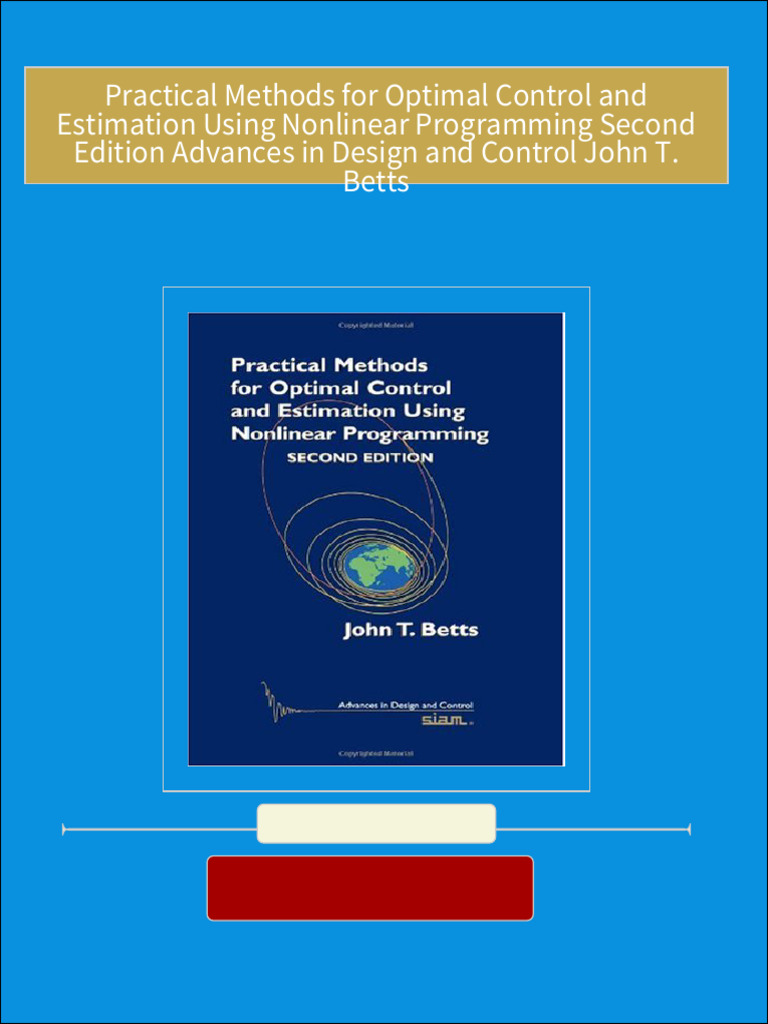 Full download Practical Methods for Optimal Control and Estimation ...