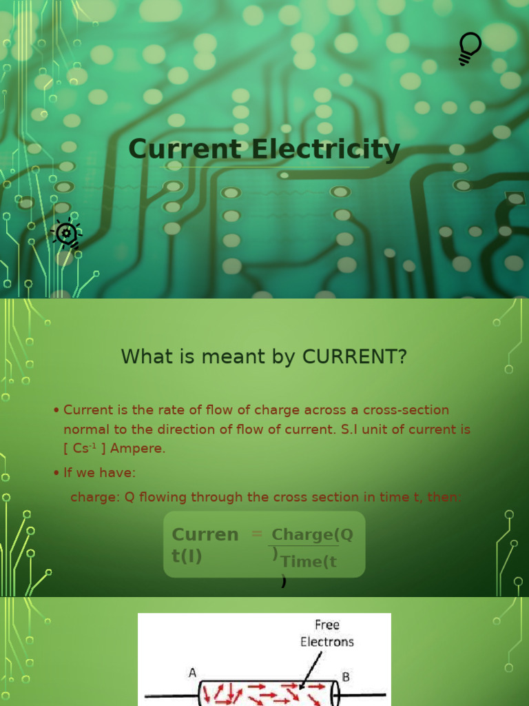 Understanding Current Electricity Basics | PDF | Electric Current ...