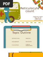 Reticulocyte Count Manual Procedure | PDF | Blood | Medical Specialties