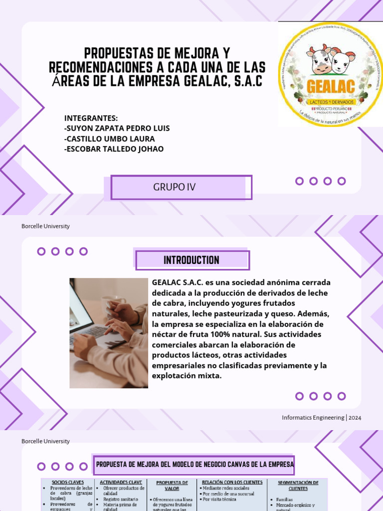 Propuestas de Mejora para Gealac S.A.C. | PDF | Business | Análisis FODA