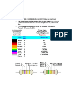 Resistencias Codigo de Colores