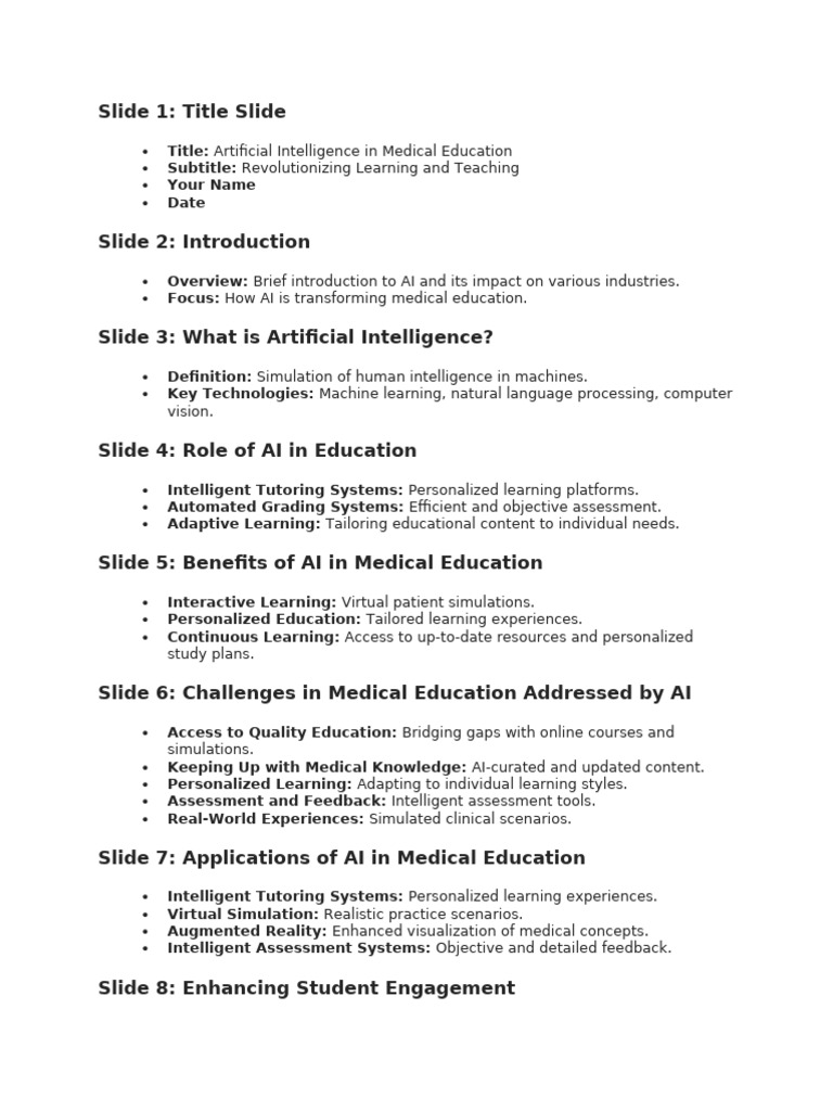 AI Transforming Medical Education | PDF | Artificial Intelligence ...