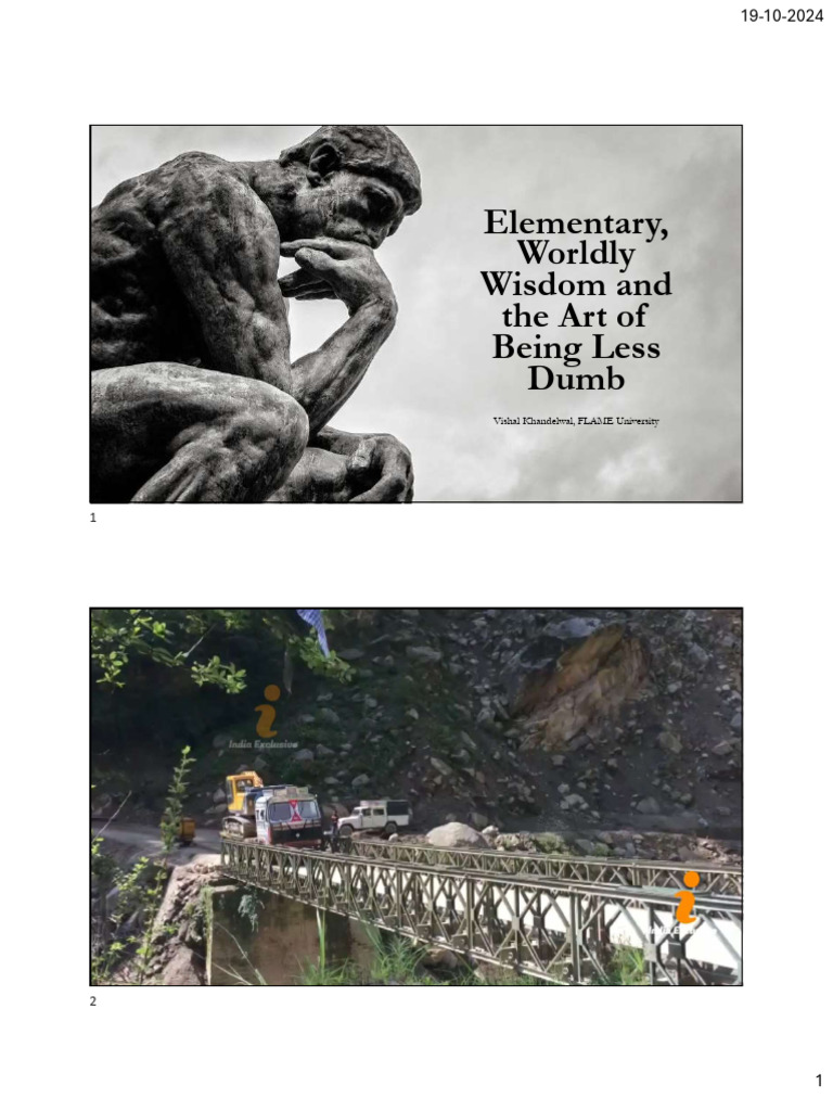 Flame mm course 2024 lecture 7 margin of safety pdf economies