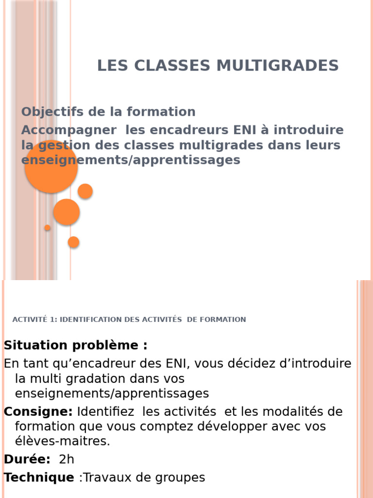 Gestion des classes multigrades | PDF | Pédagogie | Enseignement