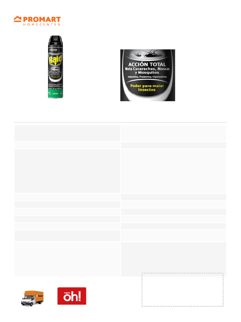 FT RAID INSECTICIDA ACCION TOTAL | PDF