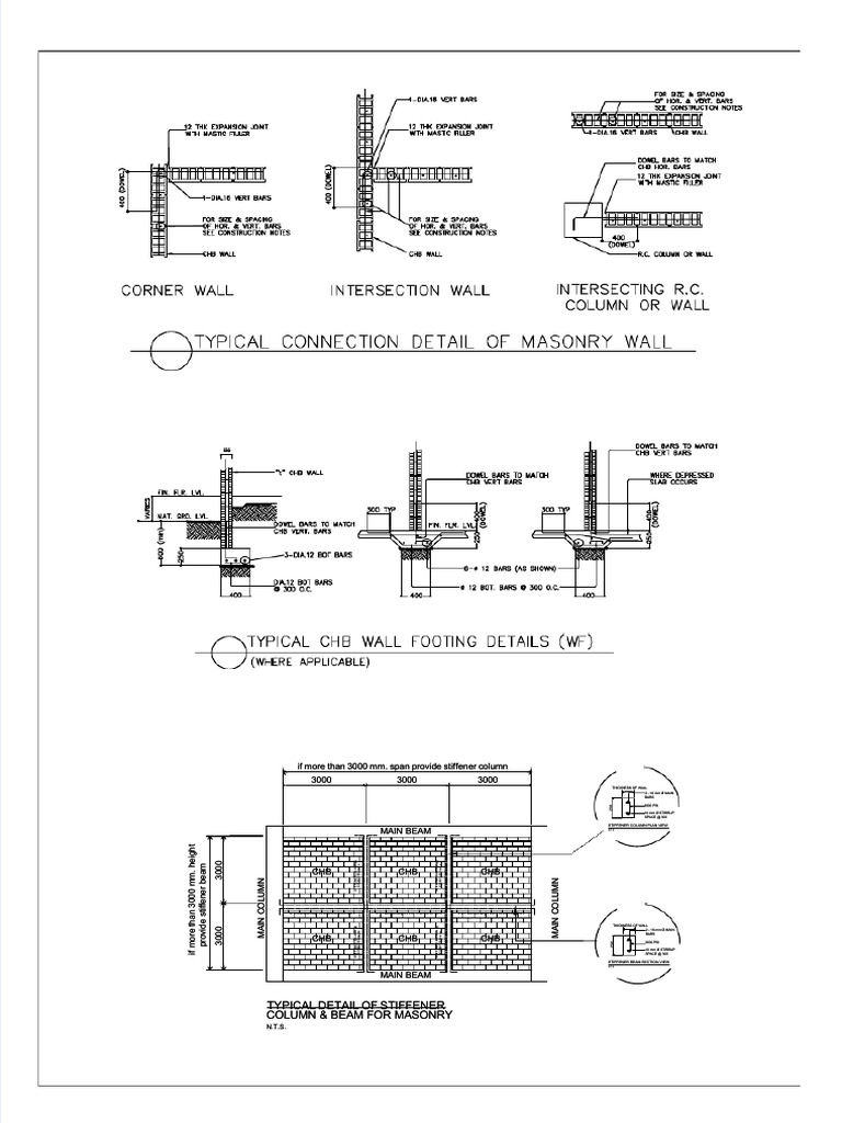 Stiffener Column and Beam Details | PDF | Building Engineering | Civil ...