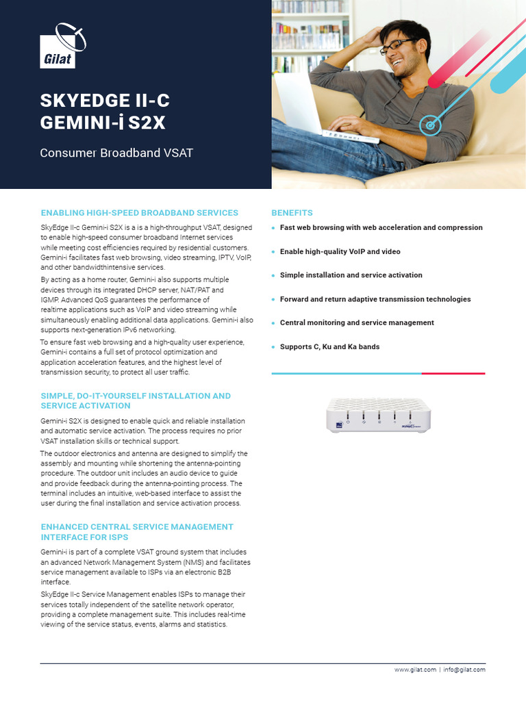 SkyEdgeII-c Gemini-i S2X_datasheet | PDF | Voice Over Ip | I Pv6