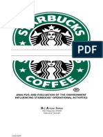 Business Environmet Audit for Starbucks (2009)
