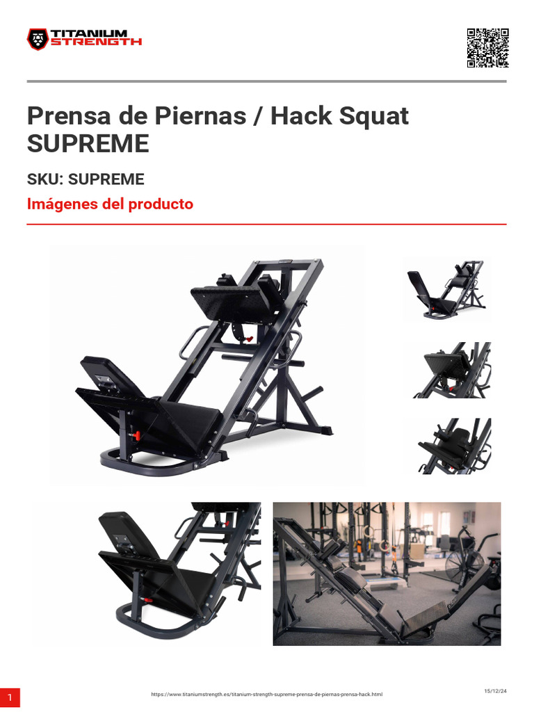 Prensa Hack Multifuncional para Piernas | PDF