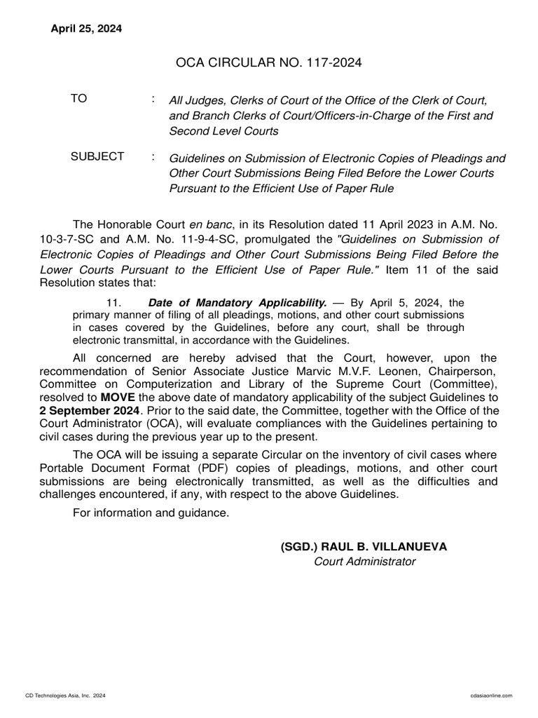 (E-Filing) All Lower Courts (Incl. Third-Level Courts) (2024.04.25 ...