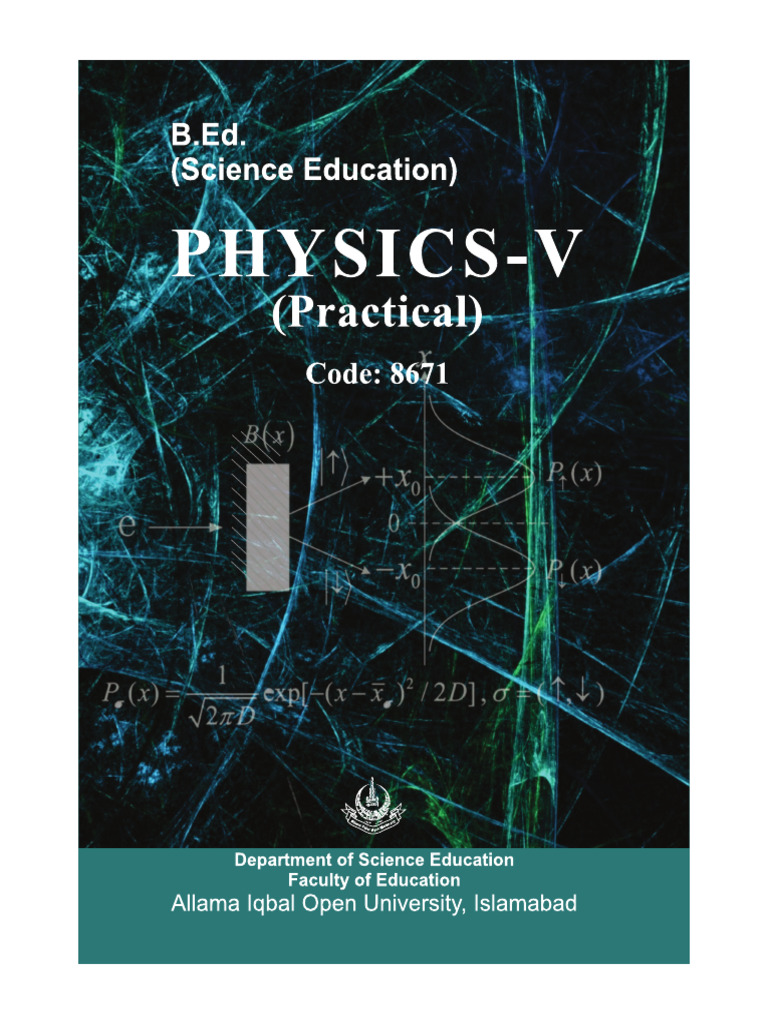 AIOU BEd Physics Practical Guide | PDF | Pendulum | Rotation Around A ...
