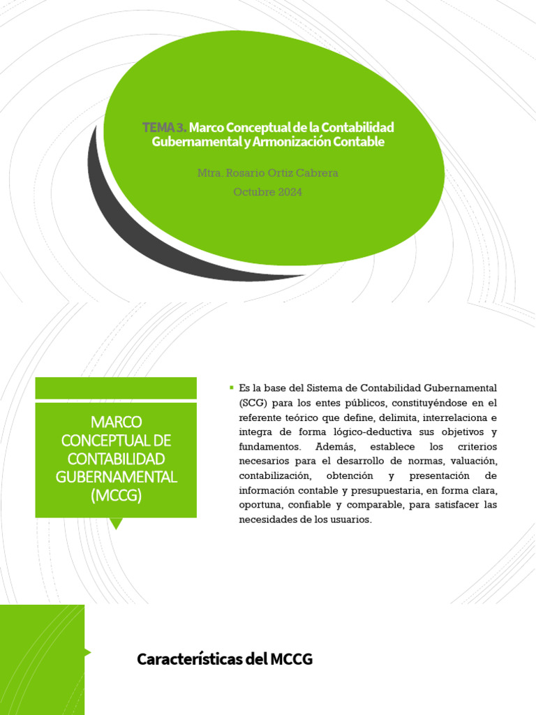 Marco Conceptual de Contabilidad Gubernamental | PDF | Contabilidad ...
