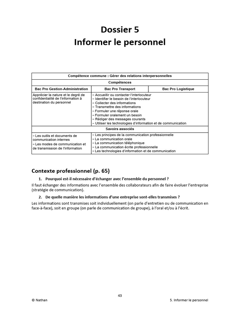 Communication interne efficace en entreprise | PDF | la communication ...