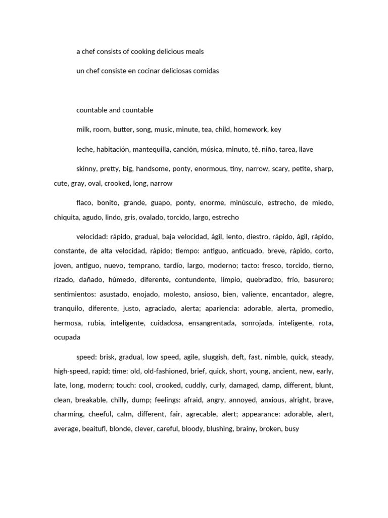 A Chef Consists of Cooking Delicious Meals | PDF
