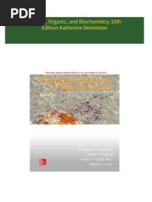 Instant Download General, Organic, and Biochemistry 10th Edition Katherine Denniston PDF All Chapters