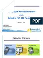 Verifying PV Array Performance: With The