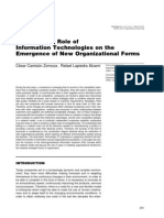 The Enabling Role of Information Technologies On The Emergence of New Organizational Forms