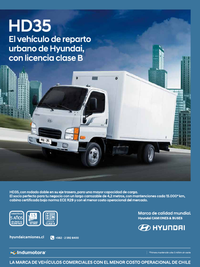 Ficha Hyundai HD35-STD 2018 | PDF