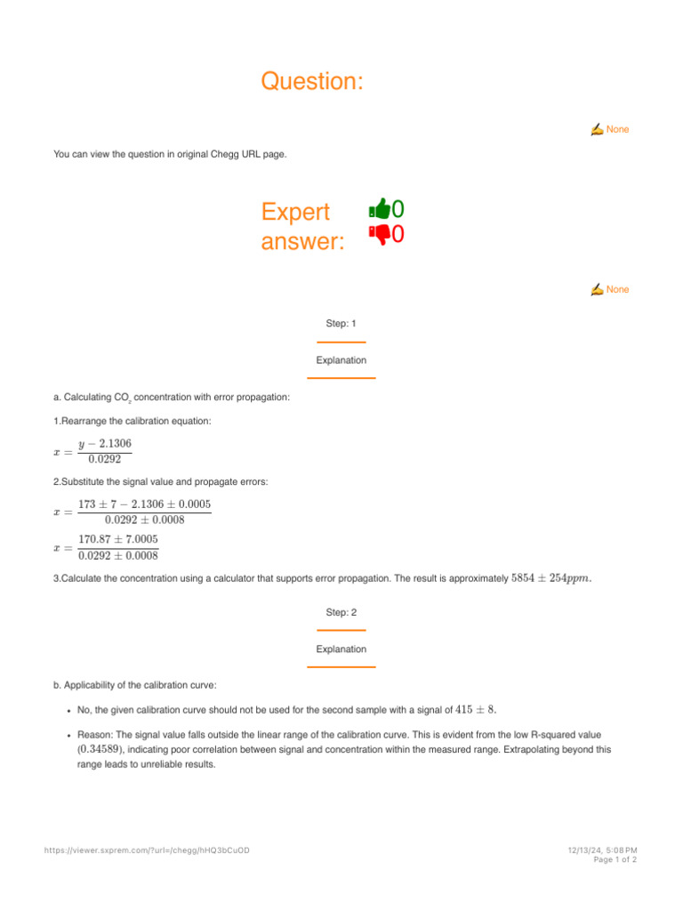Calibration Curve Pdf Coefficient Of Determination Calibration
