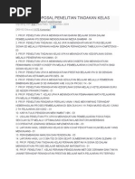 Contoh Penelitian Tindakan Kelas