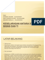 Keselarasan Antara Strategi Bisnis Dan TI