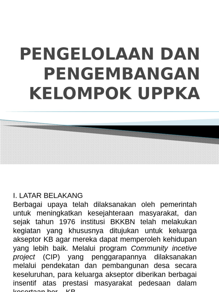 Pengelolaan UPPKA untuk Kesejahteraan Keluarga | PDF