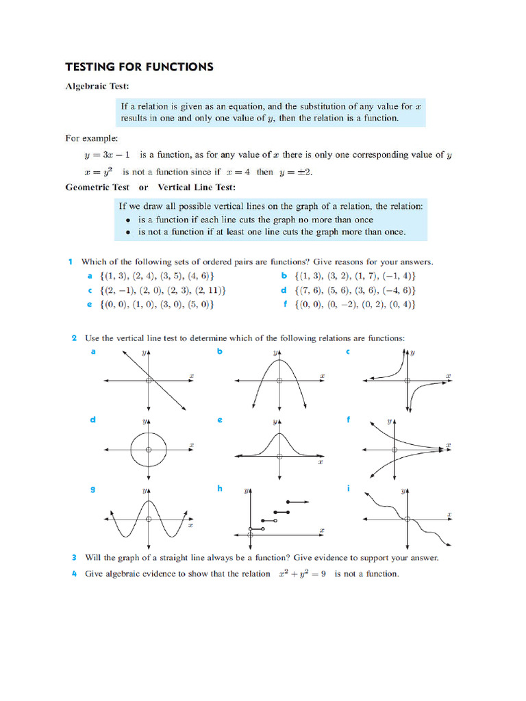 Functions Domain and Range | PDF