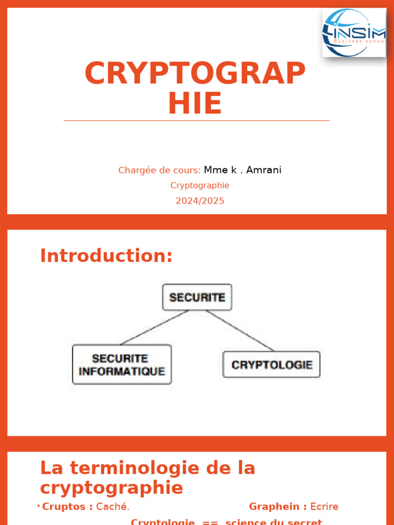 Introduction à la Cryptographie | PDF | Certificat électronique ...