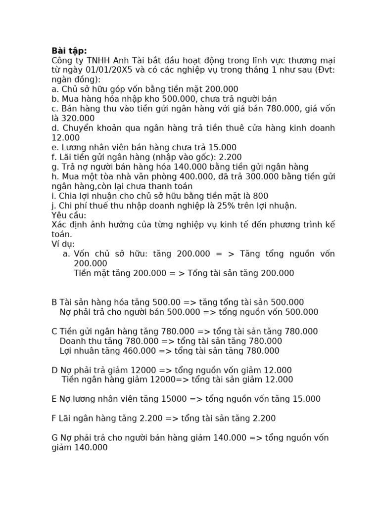 Bài tập NLKT C2 | PDF