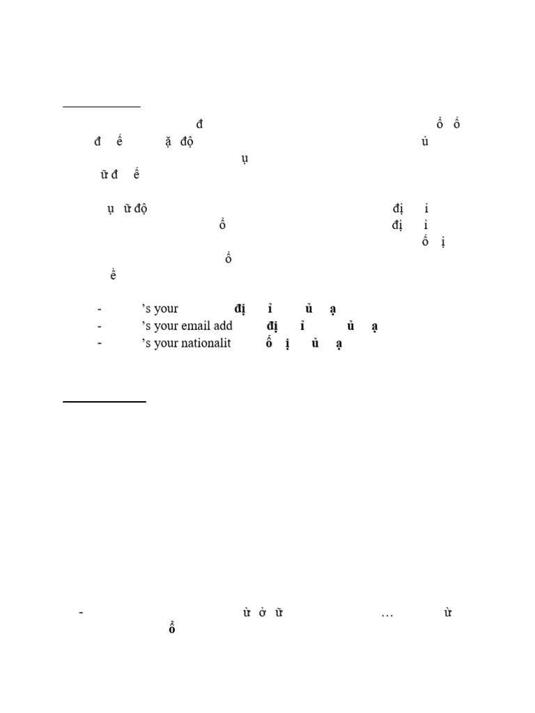 2C: Personal Information: Vocabularies | PDF