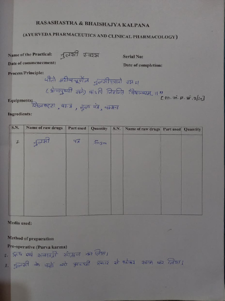 RS&BK Practical File | PDF
